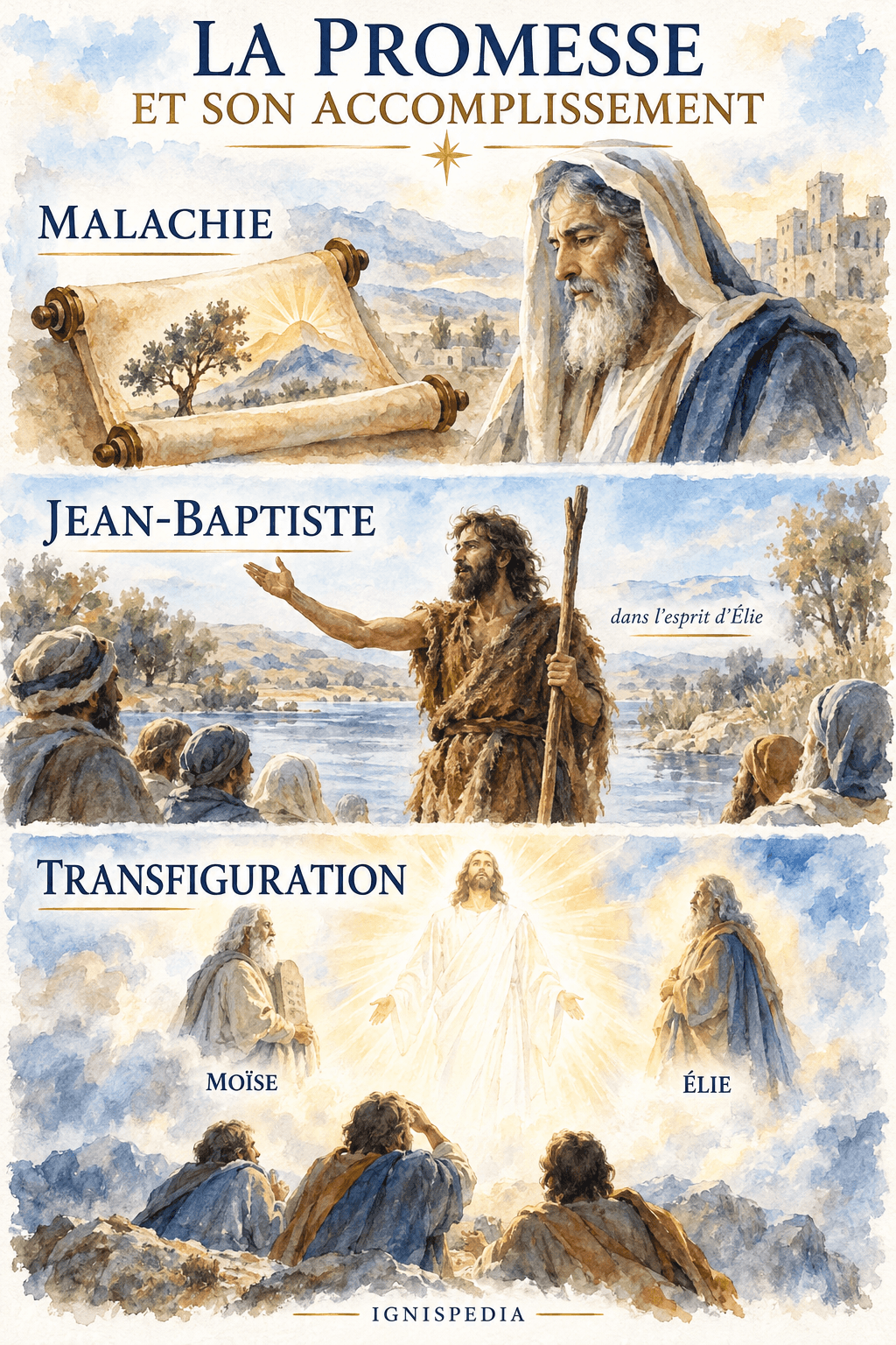De la promesse de Malachie à Jean-Baptiste puis à Élie auprès du Christ transfiguré