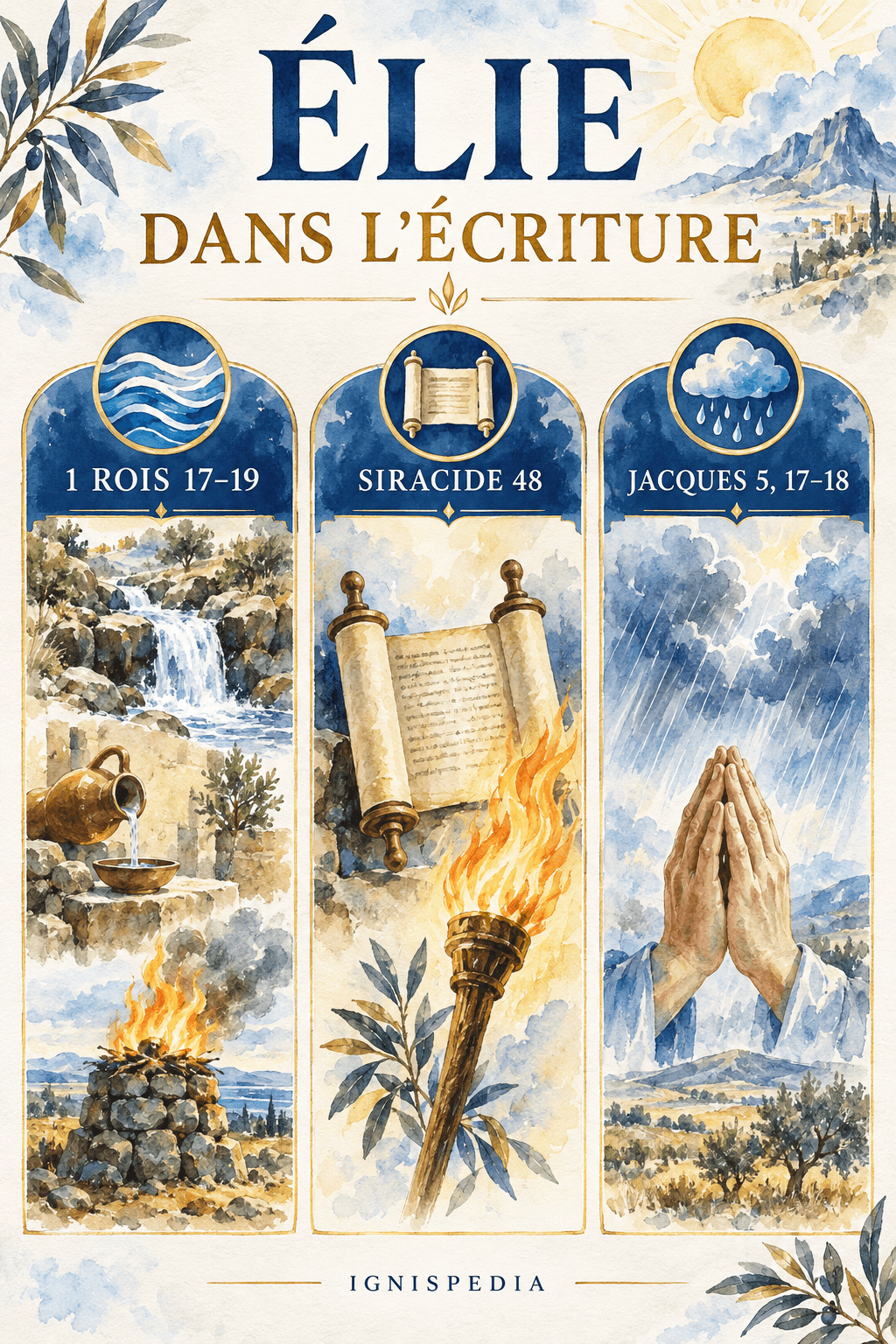Trois témoins bibliques d'Élie : les livres des Rois, le Siracide et l'épître de Jacques
