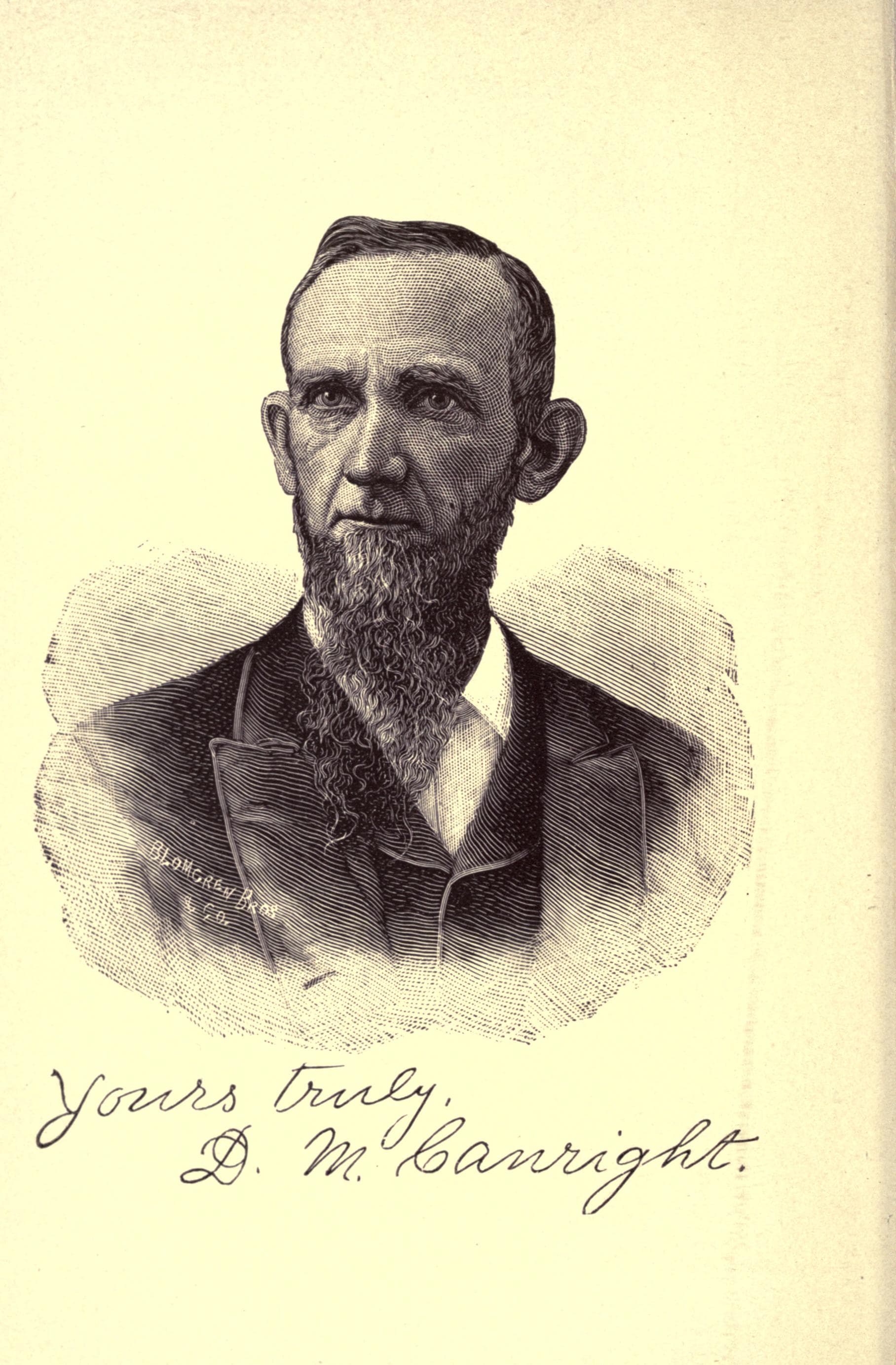 Retrato gravado de Dudley M. Canright