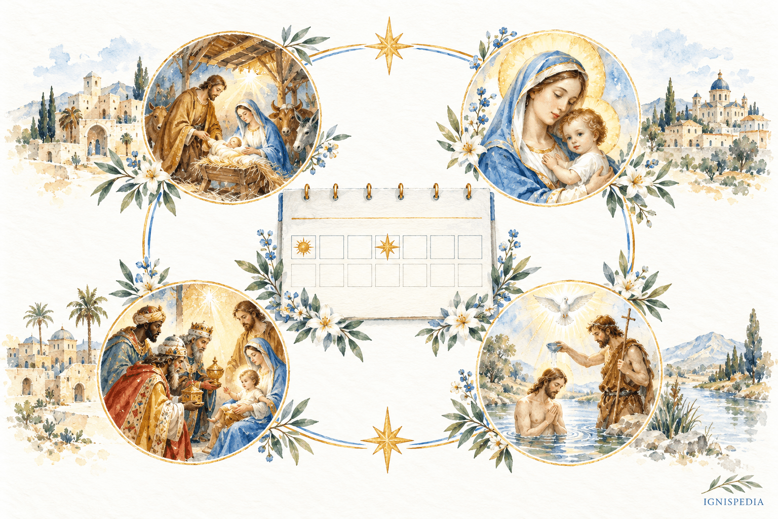 Stellung der Epiphanie in der Weihnachtszeit und mögliche Verlegung auf den Sonntag zwischen dem 2. und dem 8. Januar.