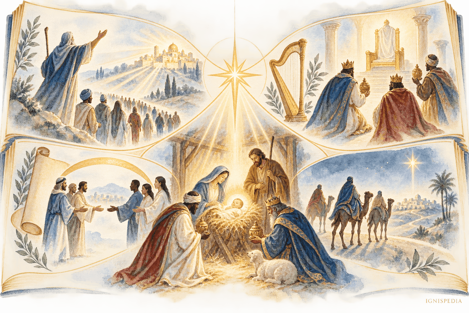 Die vier Lesungen der Epiphanie-Messe: Jesaja, Psalm 71, Epheserbrief und Matthäus.
