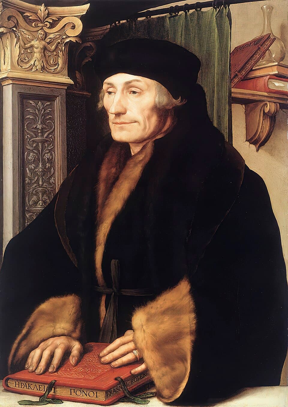 Porträt des Erasmus von Rotterdam von Hans Holbein dem Jüngeren, um 1523