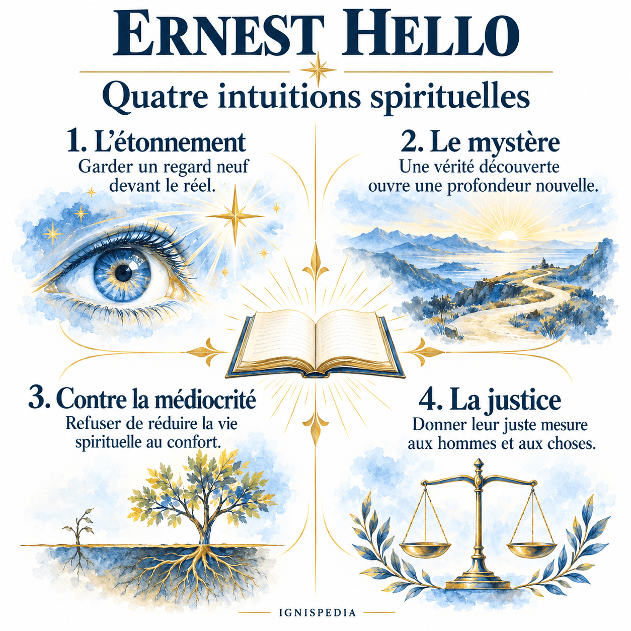 Stupore, mistero, rifiuto della mediocrità e giustizia in Ernest Hello