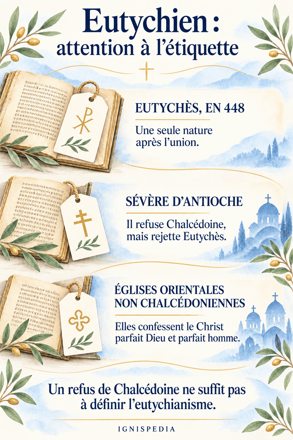 Distinzione tra Eutiche, Severo e le Chiese orientali non calcedoniane