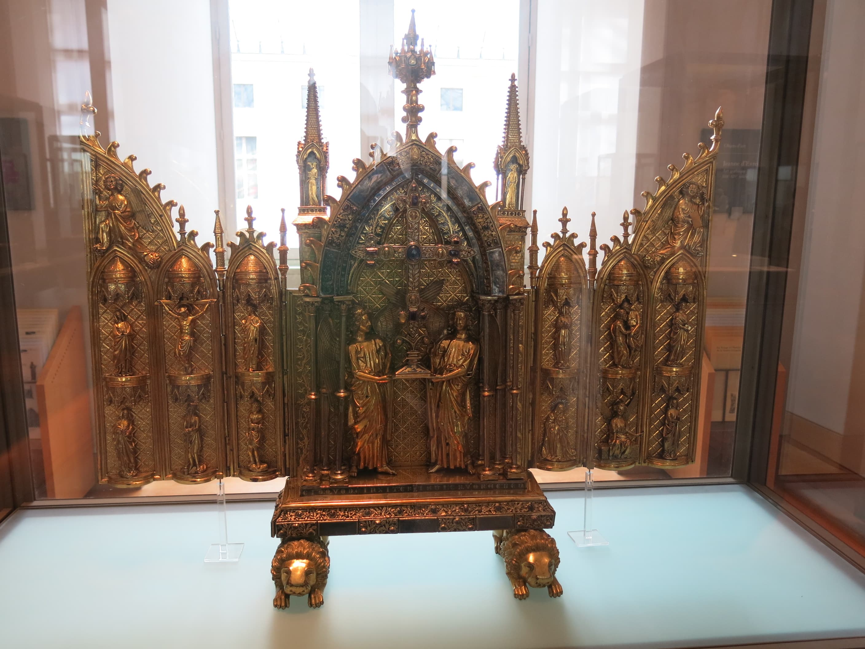 Triptych reliquary of the True Cross from Floreffe, kept in the Louvre