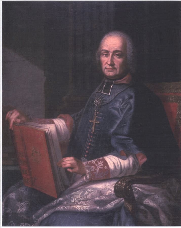 Retrato pintado de Johann Nikolaus von Hontheim, obispo auxiliar de Tréveris, hacia 1765