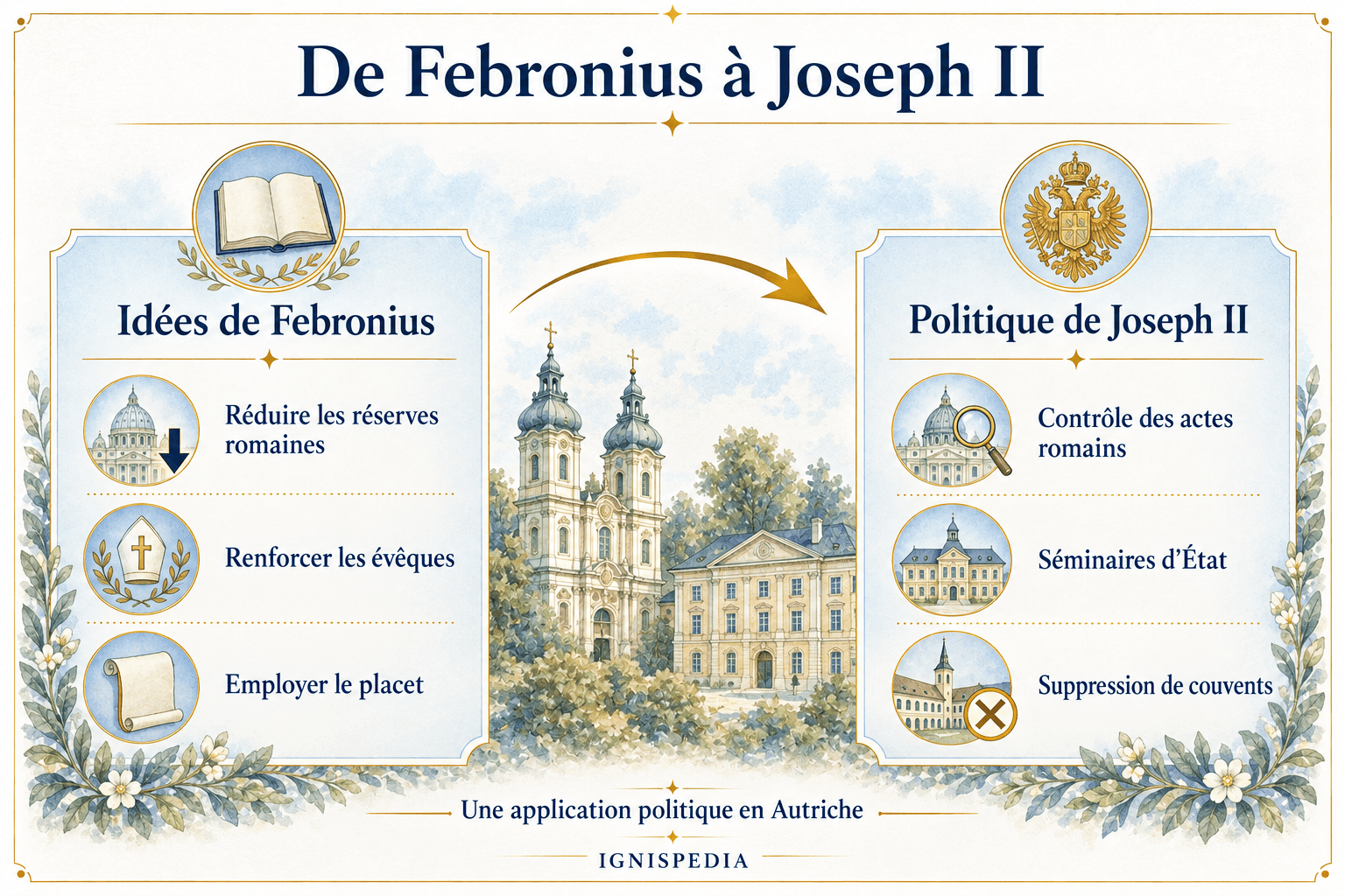 Des thèses de Febronius à quelques mesures de Joseph II en Autriche