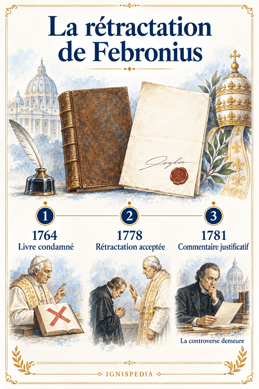 De la condamnation de 1764 à la rétractation de 1778 et au commentaire de 1781