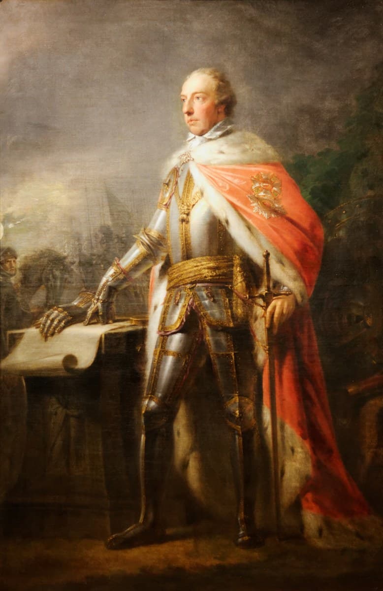 El emperador José II con armadura, según Heinrich Friedrich Füger