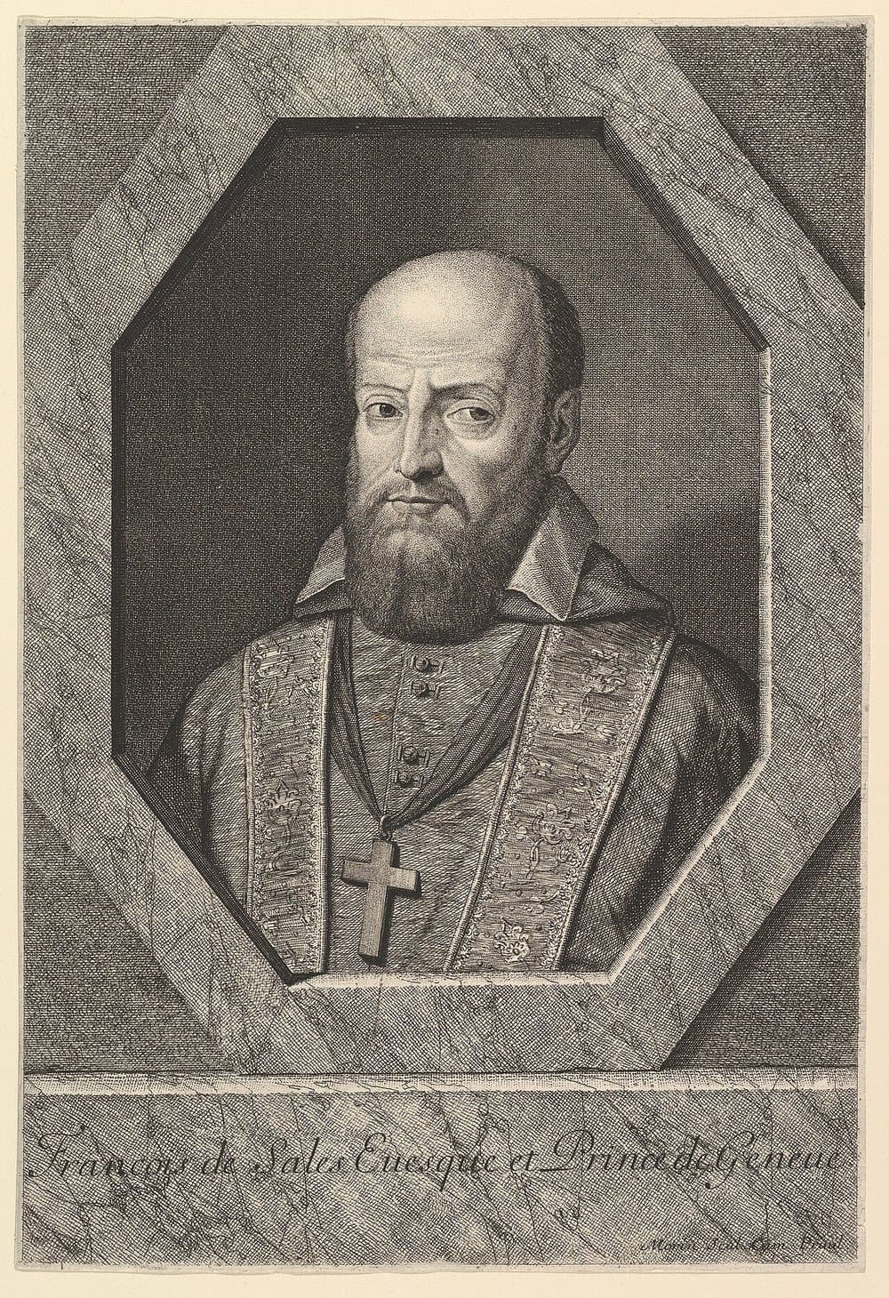 Heiliger Franz von Sales, Stich von Jean Morin
