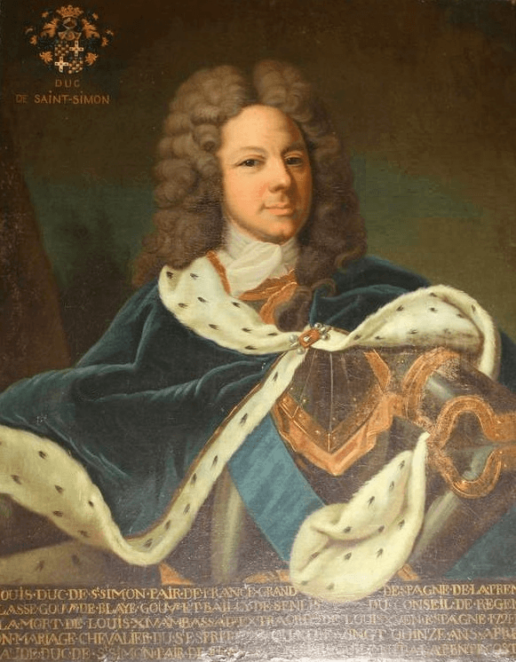 Porträt des Herzogs von Saint-Simon von Jean-Baptiste van Loo