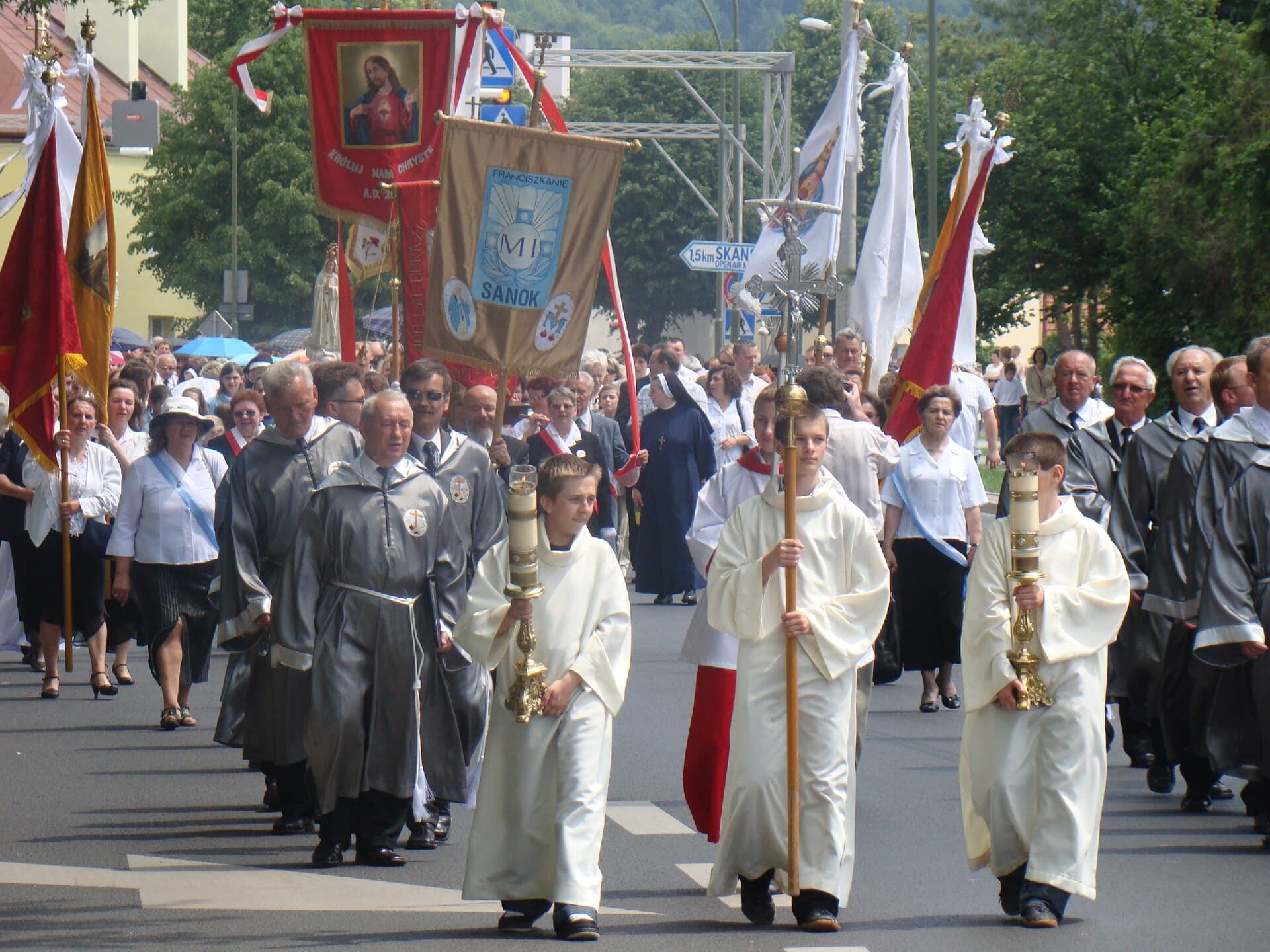 Processione del Santissimo Sacramento durante la Festa del Corpus Domini