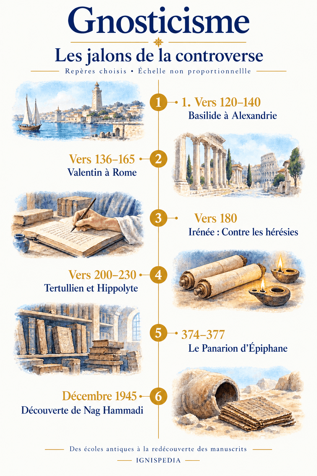 Six jalons de Basilide à la découverte de Nag Hammadi