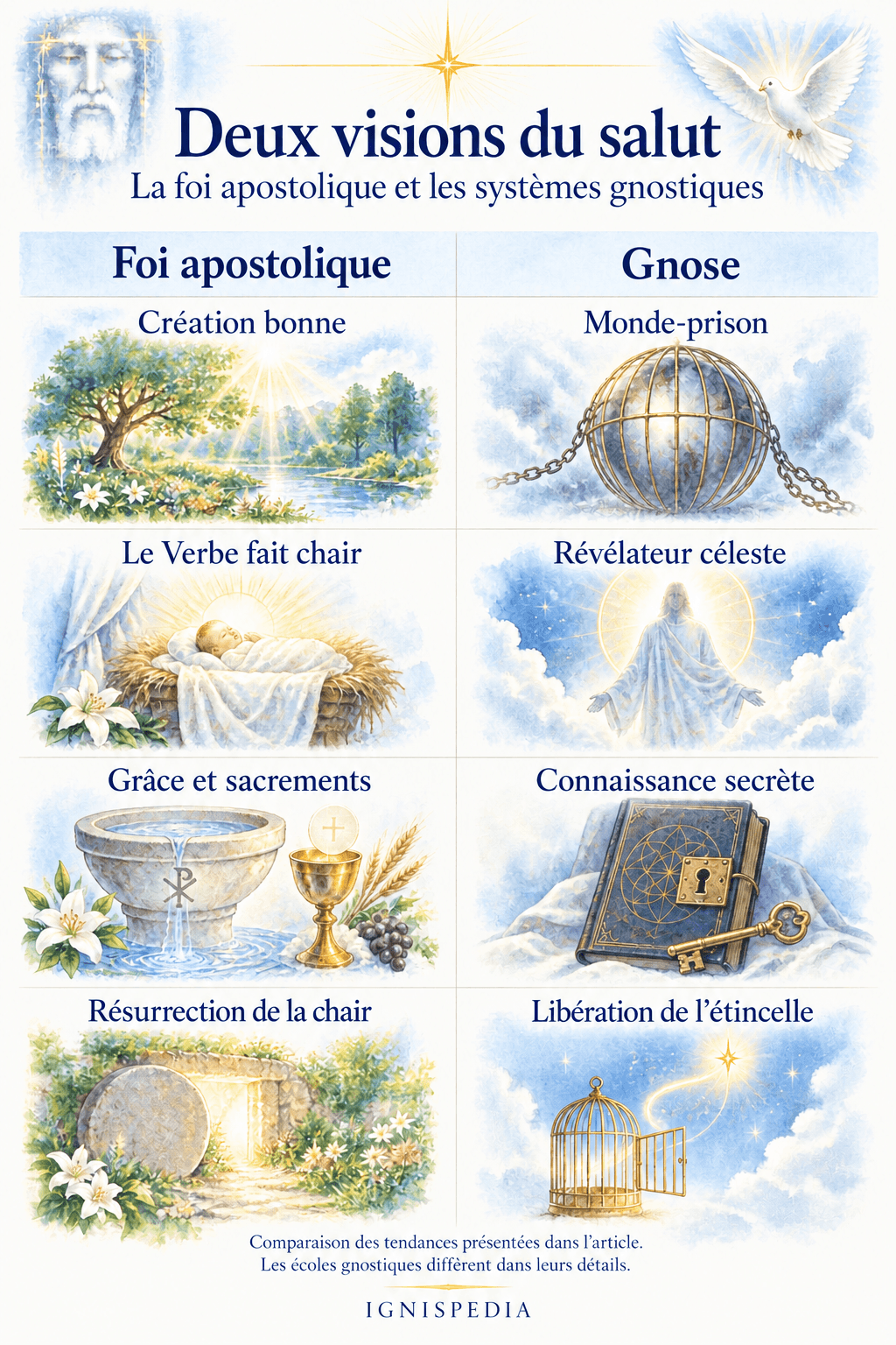 Création, Incarnation, salut et résurrection : foi apostolique et gnose