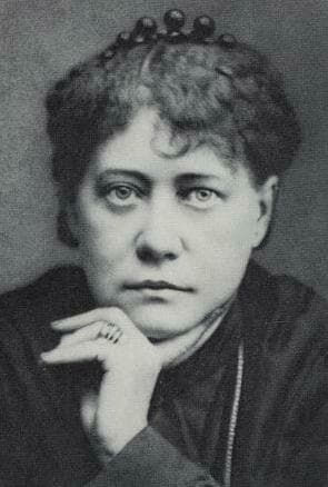 Fotografisches Porträt von Helena Blavatsky im Jahr 1877