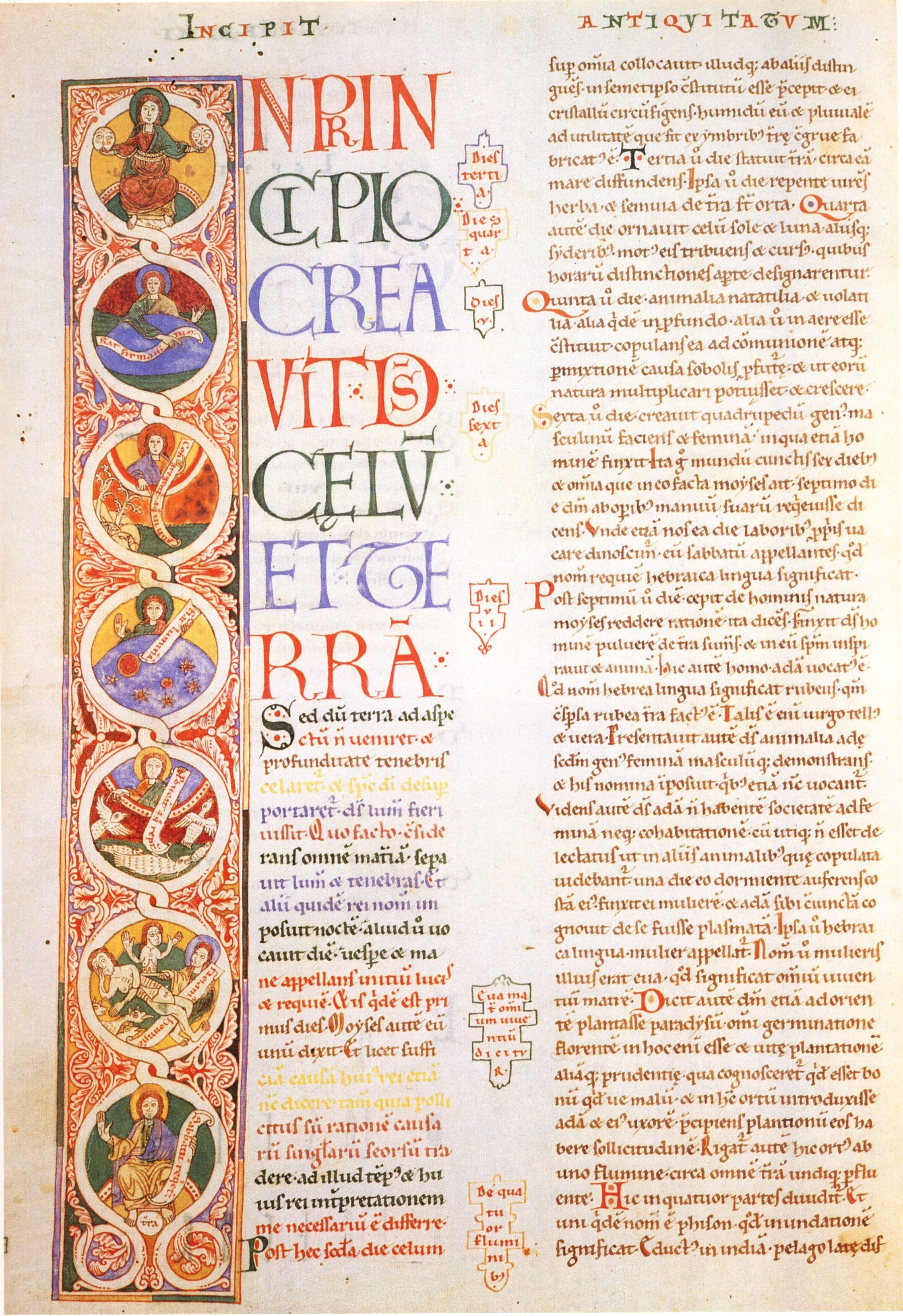 Manuscrito latino del siglo XI de las Antiguedades judias de Flavio Josefo, Florencia
