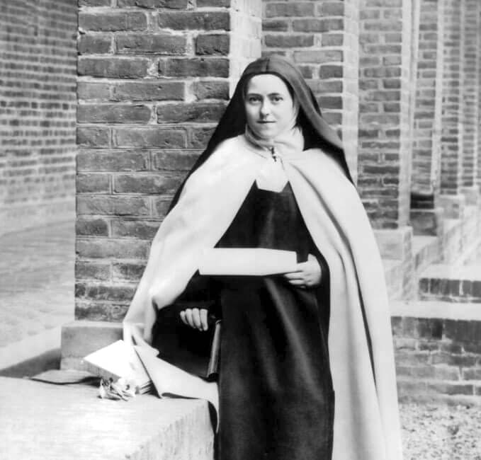 Fotografia di santa Teresa di Lisieux al Carmelo