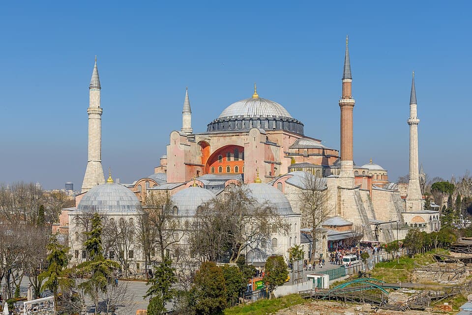 Hagia Sophia in Constantinople, seen from the outside