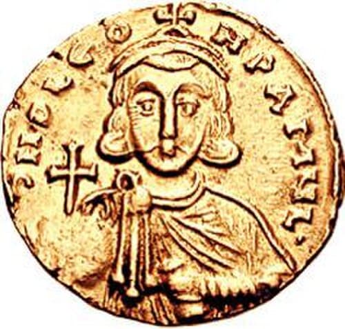 Gold solidus bearing the portrait of Emperor Leo III