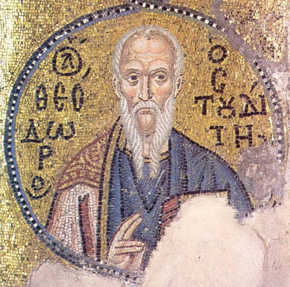 Saint Theodore the Studite, 11th-century mosaic