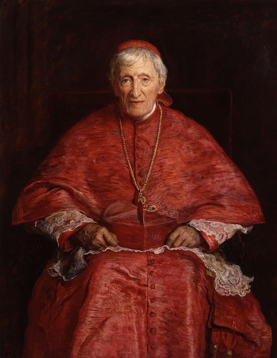 Porträt von Kardinal John Henry Newman, gemalt von John Everett Millais (1881)