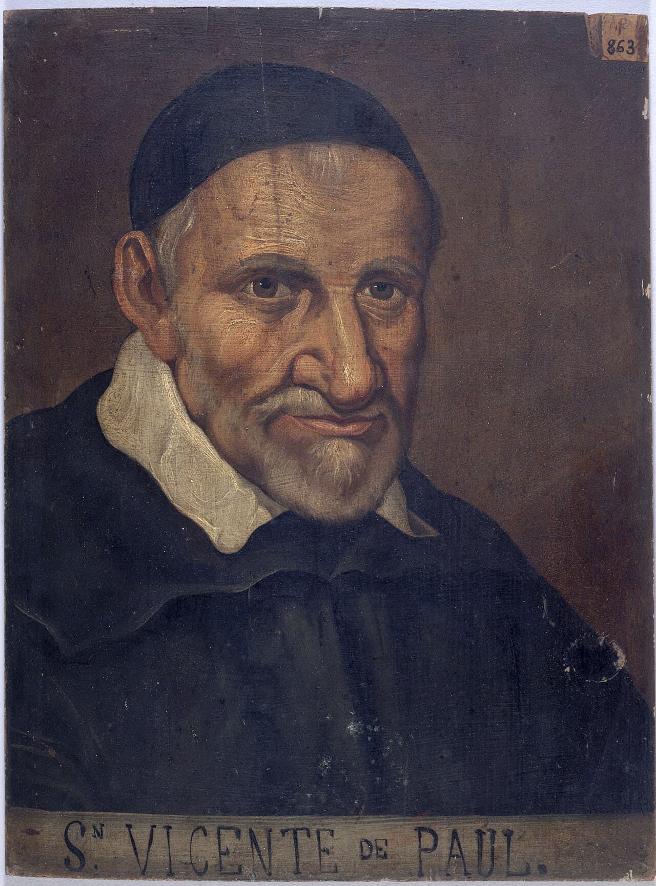 Heiliger Vinzenz von Paul, Gemälde eines unbekannten Künstlers, Musée Carnavalet, Paris