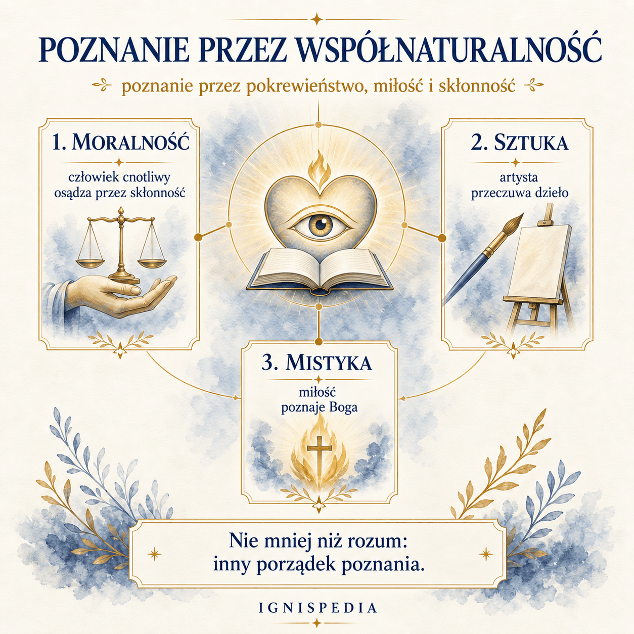 Infografika o poznaniu przez współnaturalność u Jacques’a Maritaina