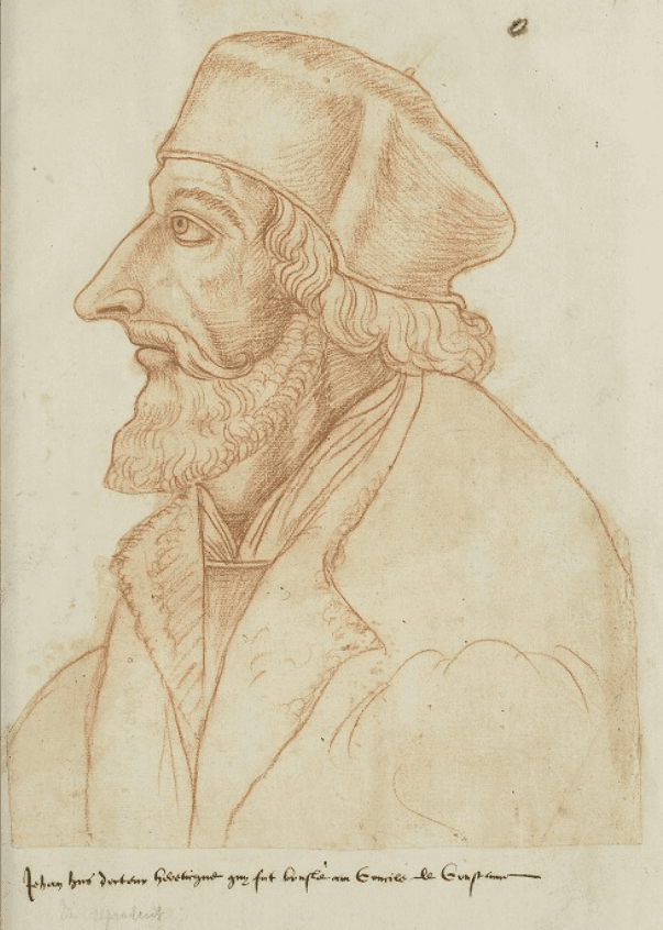 Ritratto retrospettivo di Jan Hus di Jacques de Boucq, ca. 1570
