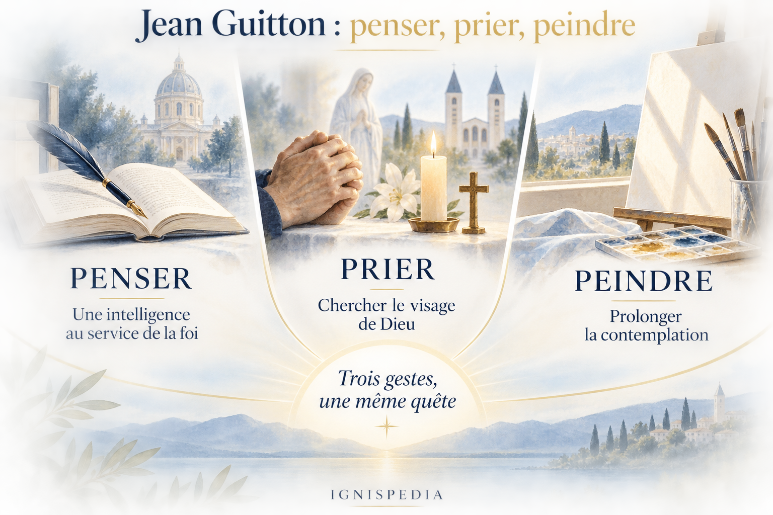 Denken, beten und malen: drei Gesten der Kontemplation bei Jean Guitton