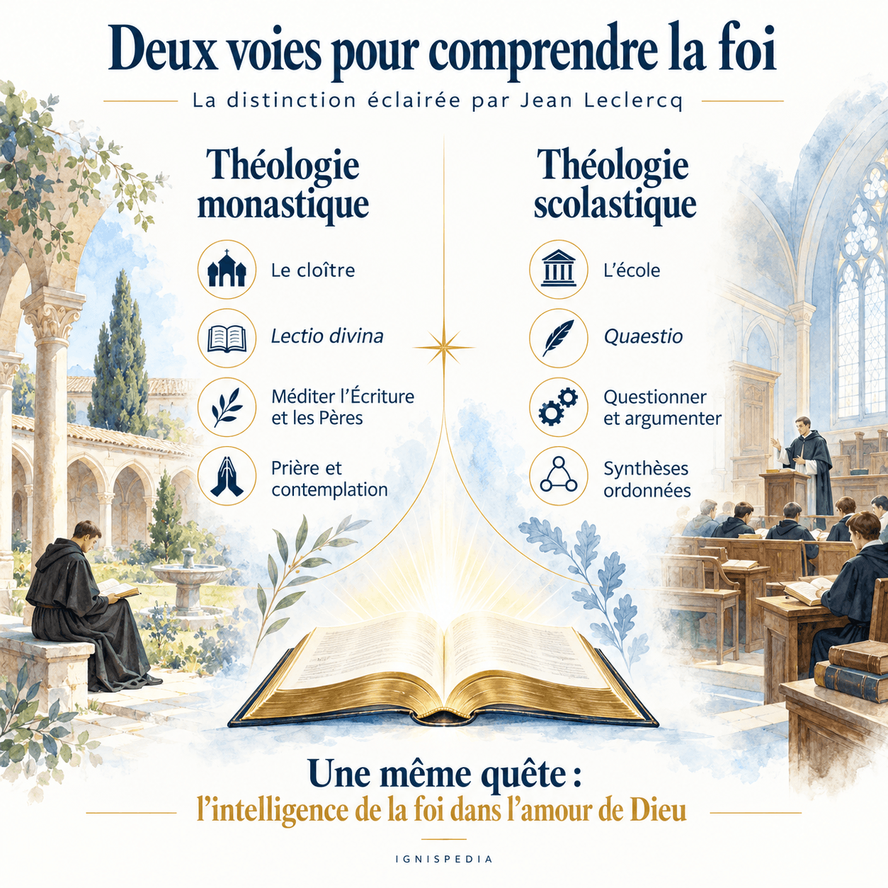 Théologie monastique et théologie scolastique : deux voies complémentaires