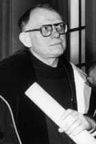 Benedikten cübbesiyle Dom Jean Leclercq