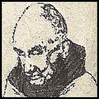 Mind meal tarafından çizilmiş Thomas Merton portresi