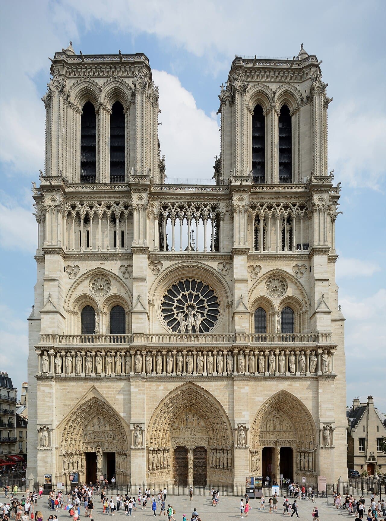 Facciata occidentale di Notre-Dame di Parigi, la città dove Gerardo pubblicò il suo libro nel 1254