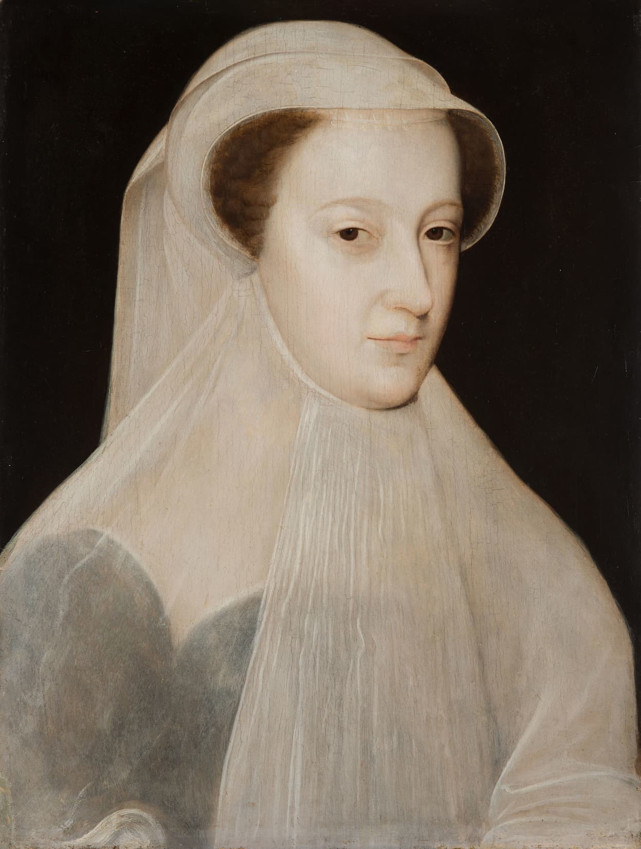 Portrait de Marie Stuart en deuil blanc, d'après François Clouet