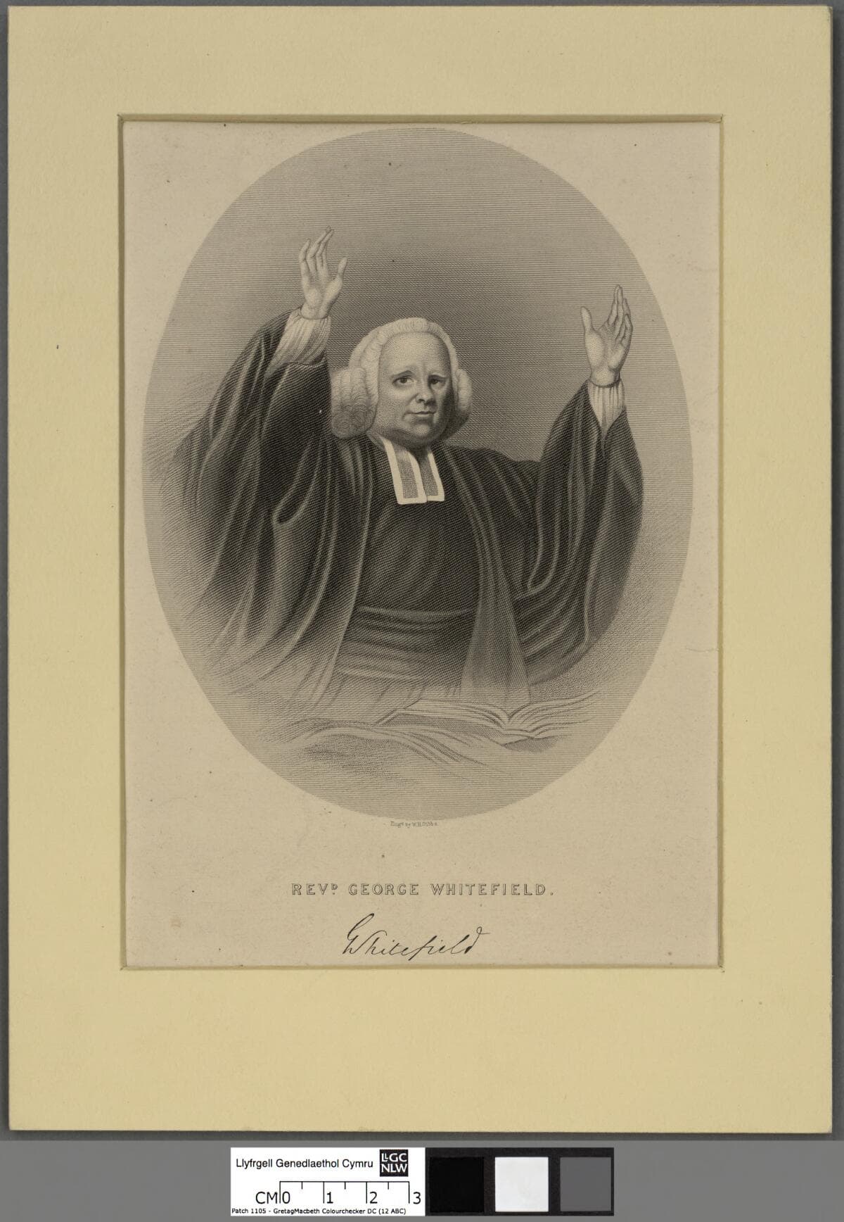 Retrato grabado de George Whitefield