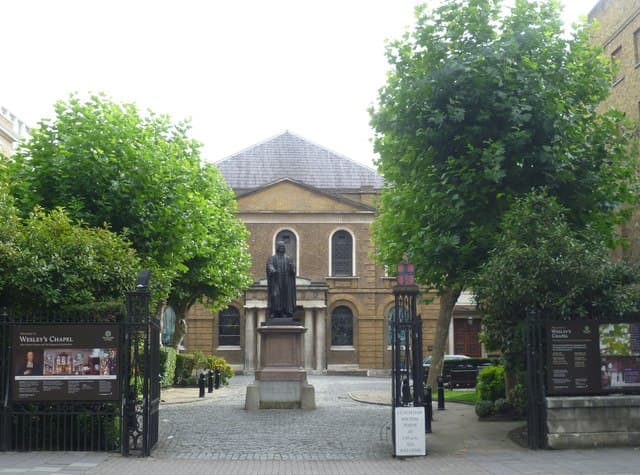 Wesley's Chapel en City Road, Londres
