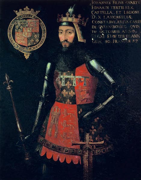 Retrato póstumo de João de Gante, duque de Lancaster, protetor de John Wycliffe