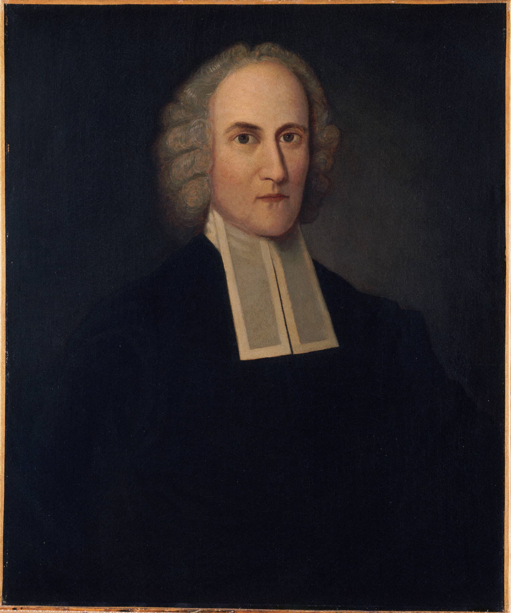 Retrato de Jonathan Edwards según Joseph Badger, conservado en el Princeton University Art Museum.