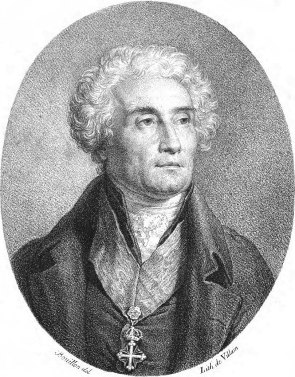 Gestochene Porträt von Joseph de Maistre