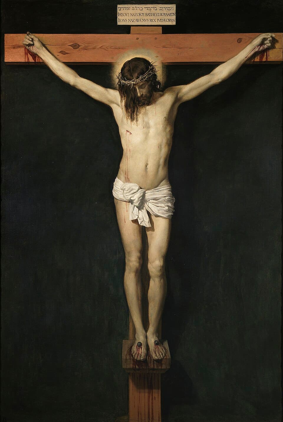 Il Cristo crocifisso dipinto da Diego Velázquez, museo del Prado