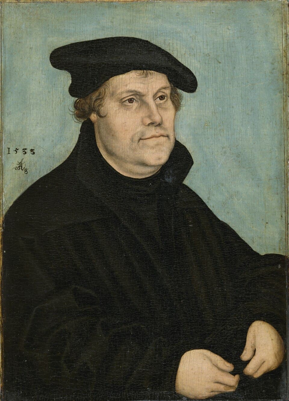 Portrait of Martin Luther by Lucas Cranach the Elder, 1533