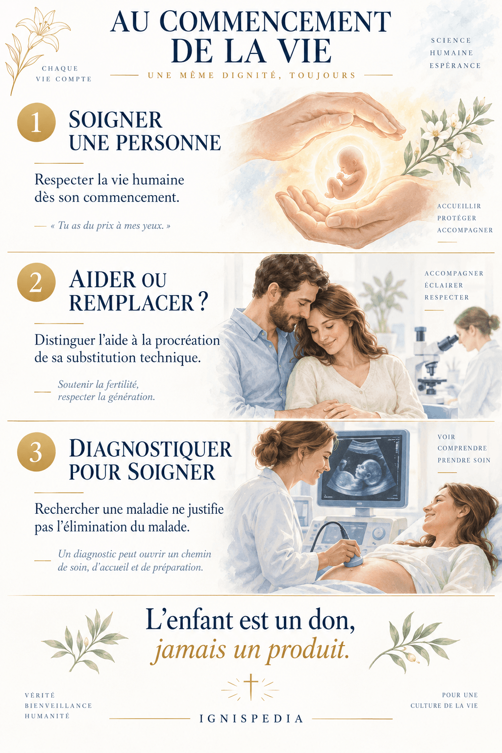 Trois distinctions pour respecter la vie à son commencement