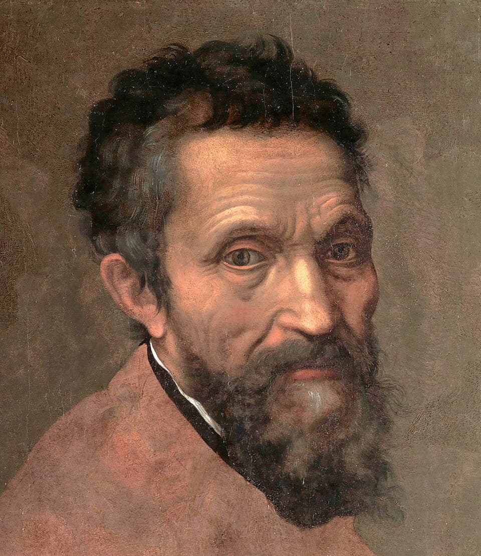 Porträt Michelangelos von Daniele da Volterra, Detail, um 1545, Metropolitan Museum of Art