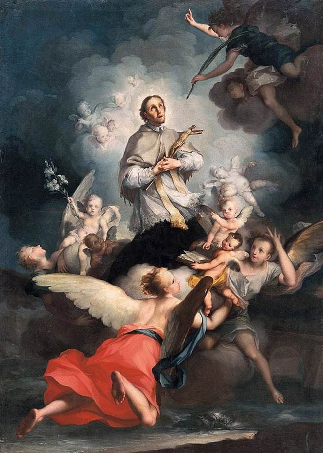 Statue ou portrait de saint Jean Népomucène, martyr du secret de la confession