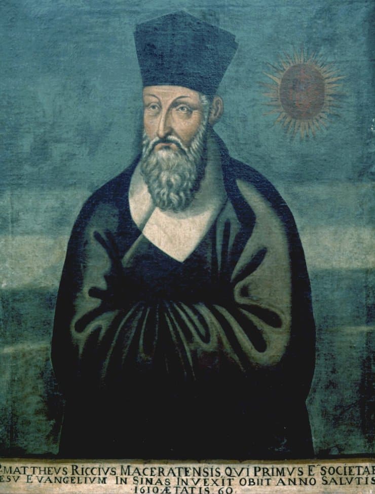 Retrato do Padre Matteo Ricci S.J. por You Wenhui, 1610