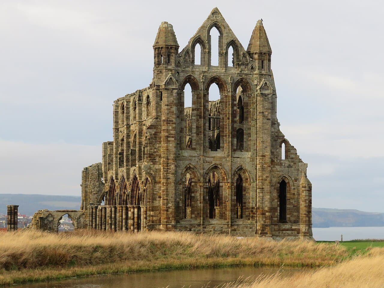 Ruínas da abadia de Whitby, sede do sínodo de 664