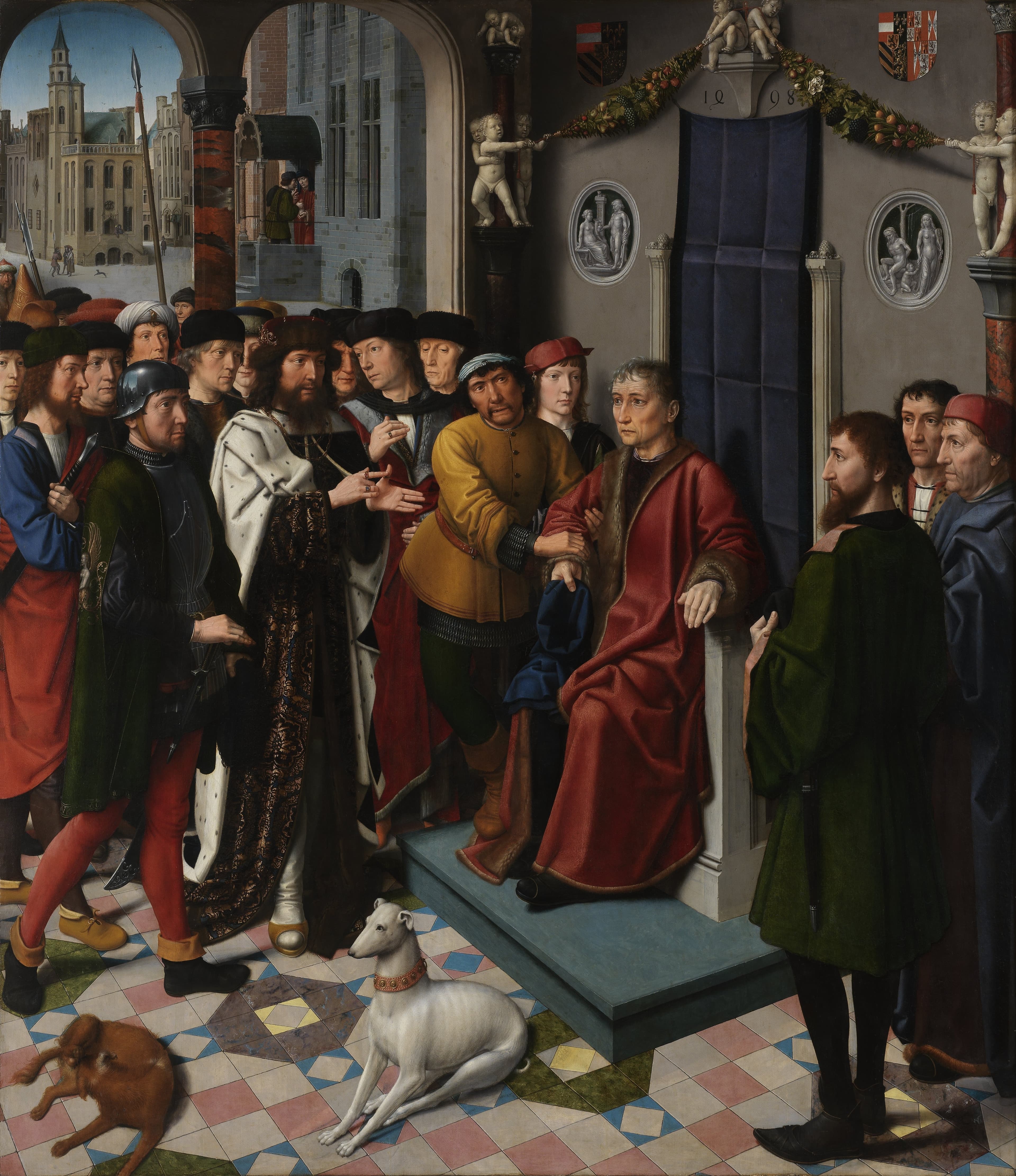 Gérard David : arrestation du juge corrompu Sisamnès, 1498