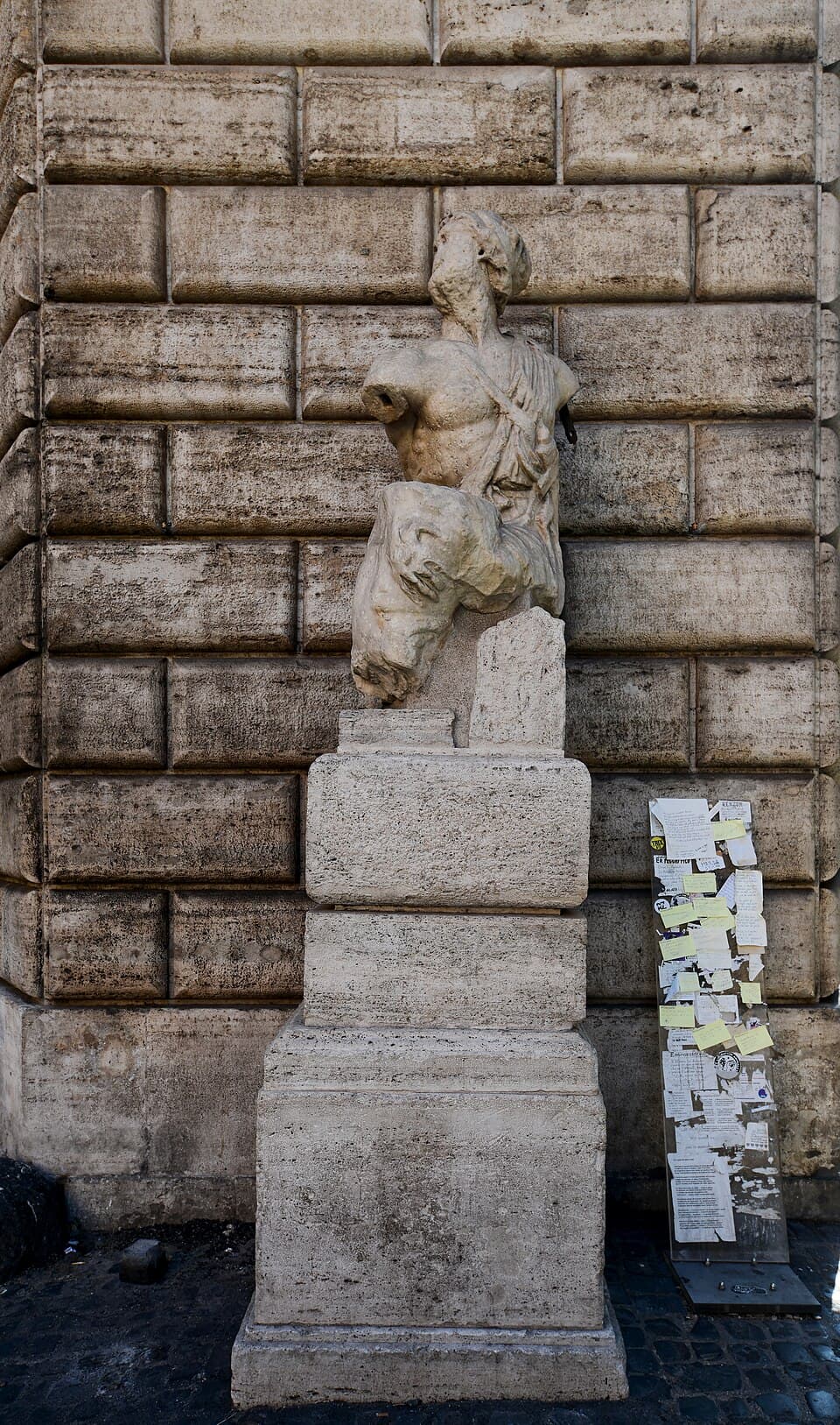 The Pasquino statue in Rome