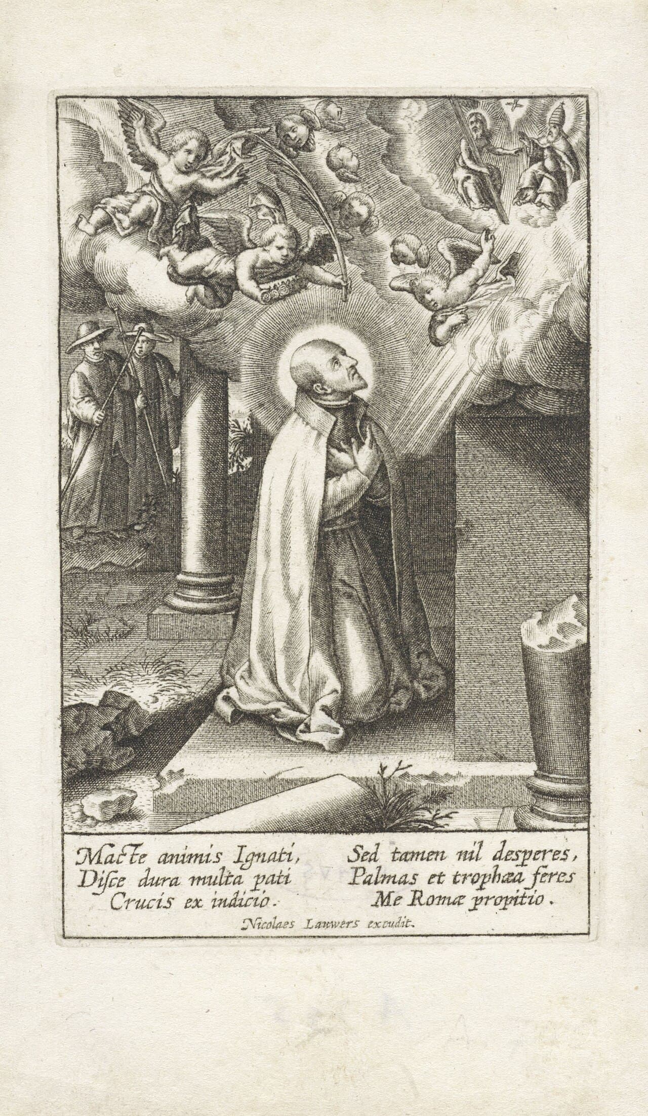 Sant'Ignazio di Loyola, incisione della prima metà del XVII secolo