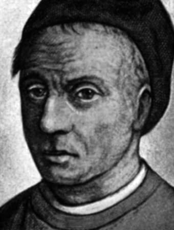 Ritratto antico in bianco e nero di Tommaso da Kempis